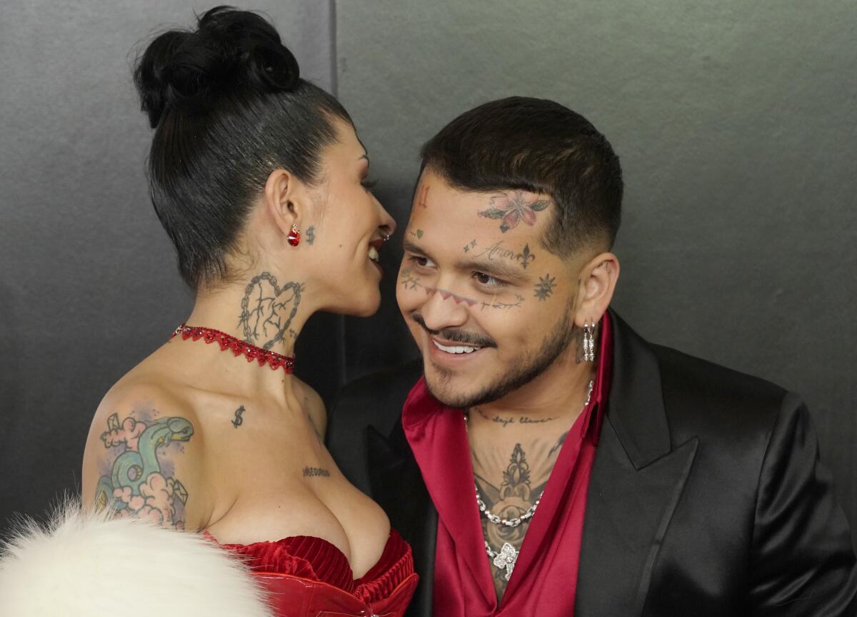 Cazzu y Christian Nodal.