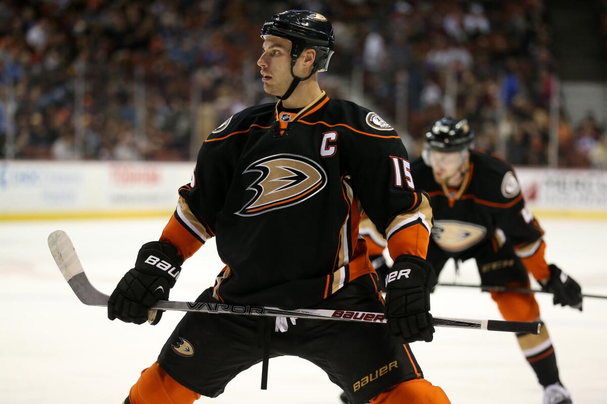 Ryan Getzlaf will play Saturday against Arizona. Getzlaf has sat out the past two games to heal from bumps and bruises.