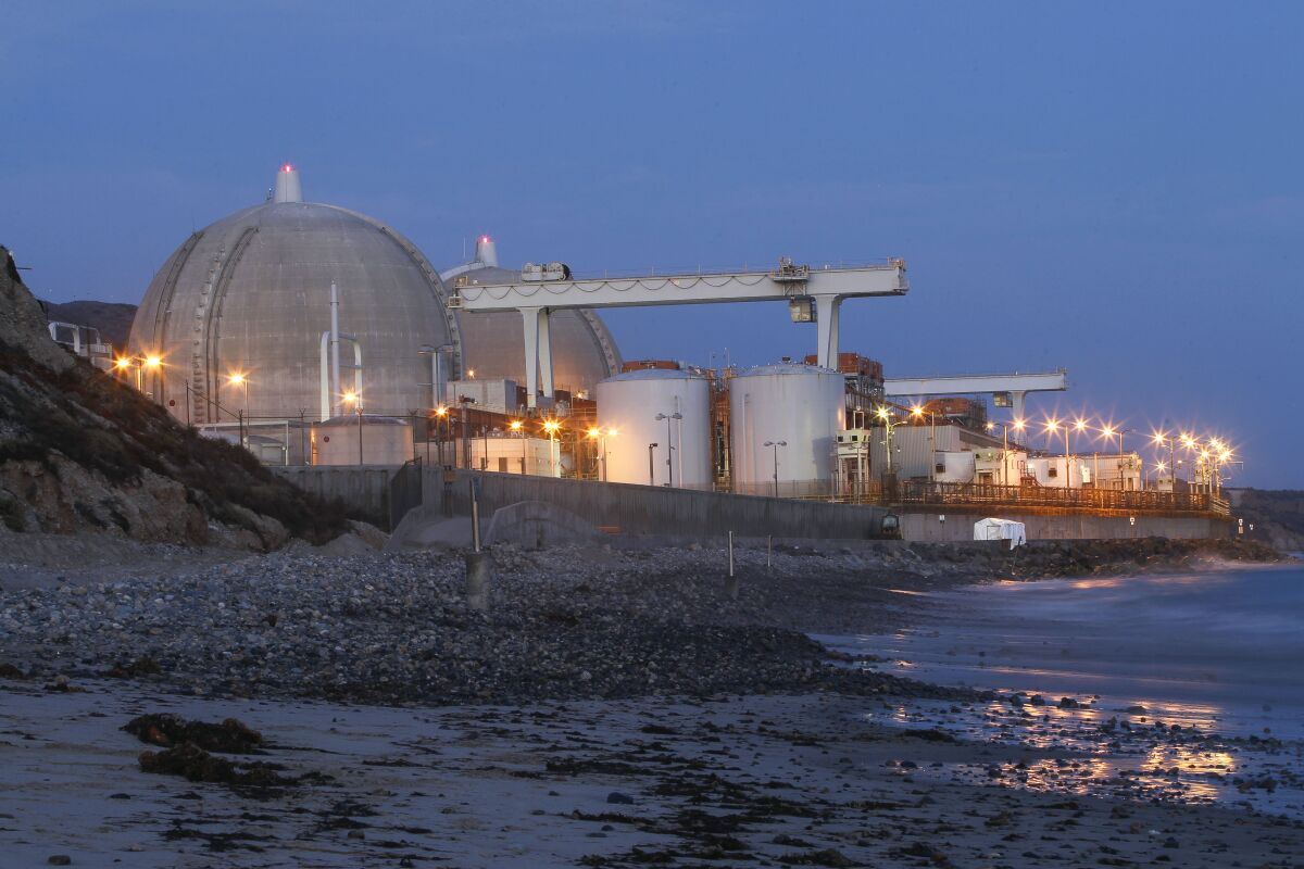 The San Onofre Nuclear Generating Station on August 1, 2018.