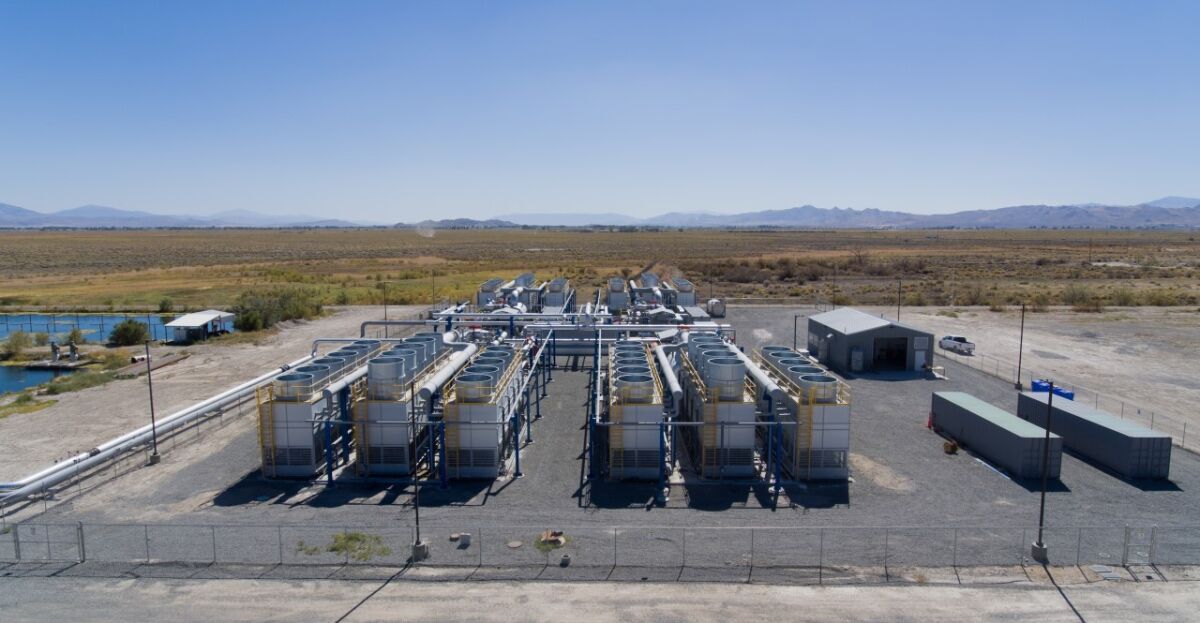 Whitegrass No. 1, pictured, a geothermal energy project in Nevada, will provide Glendale with 3 megawatts of renewable energy beginning this April. Another geothermal project being constructed by the same operator will provide the city with an additional 13.5 megawatts by April of next year. Together, the projects will boost the city's renewable portfolio by about 11%.