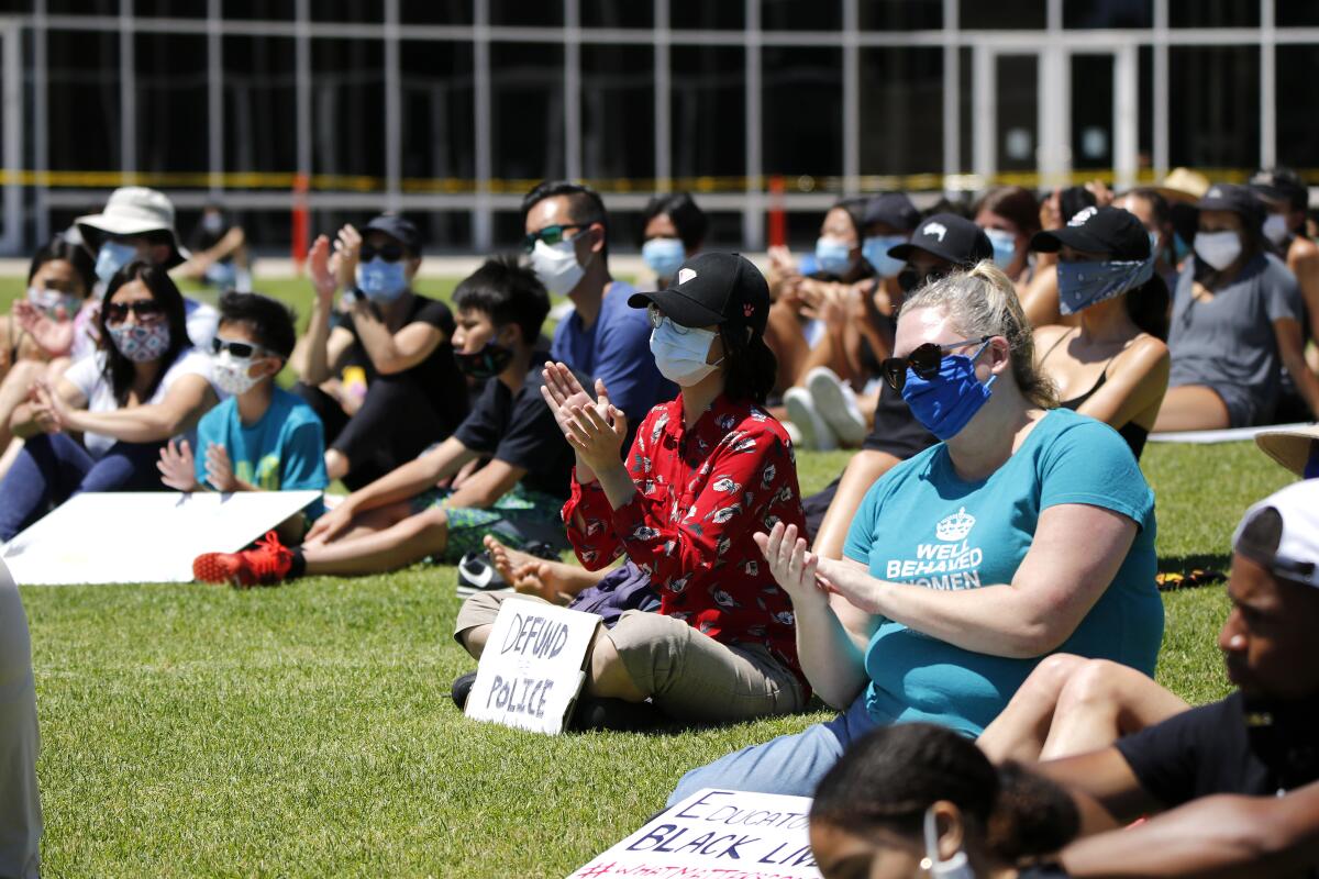 Irvine protest