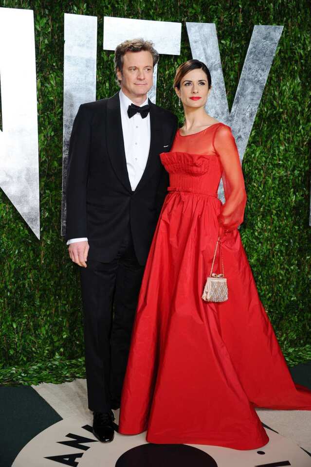 Colin Firth and his wife, Livia Giuggioli.