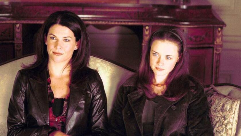 Lauren Graham, left, and Alexis Bledel as Lorelai and Rory in "Gilmore Girls." (Richard Foreman, The WB)