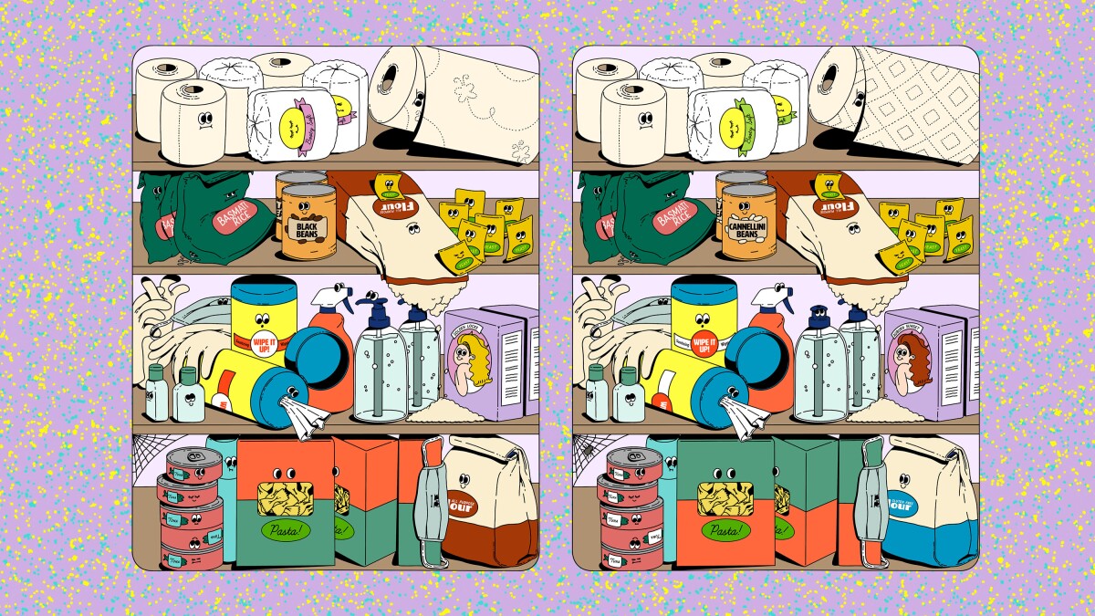 Quarantine Games Spot The Difference In A Coronavirus Closet Los Angeles Times
