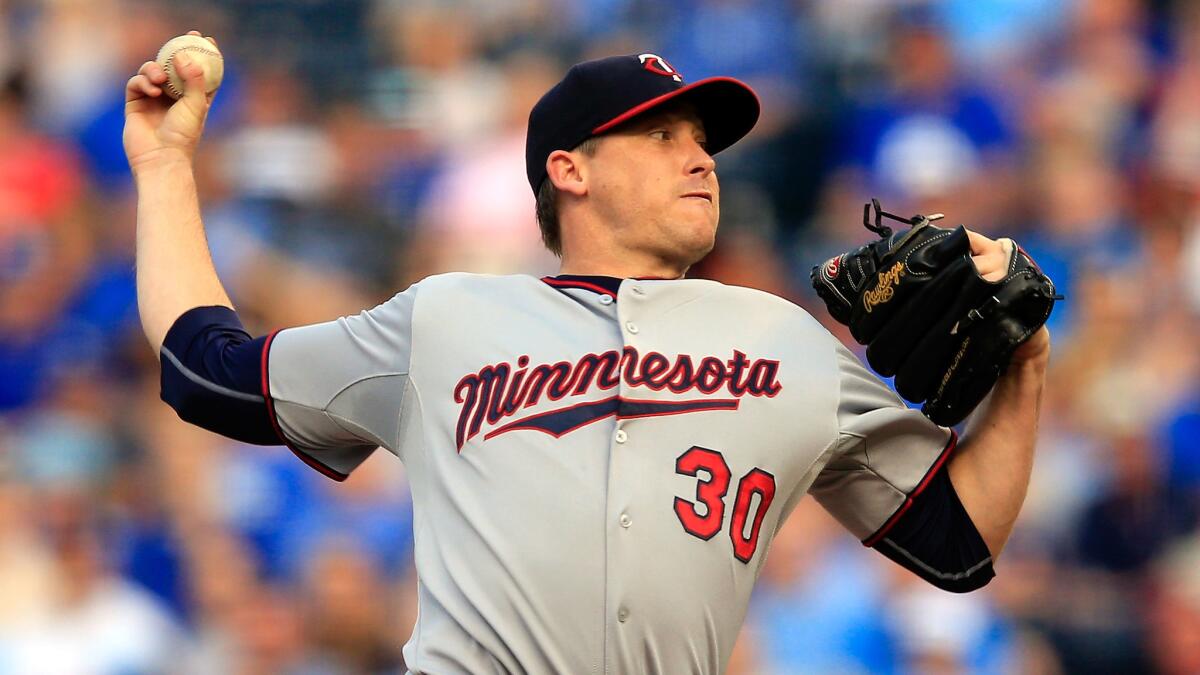 Minnesota Twins pitcher Kevin Correia, who was acquired by the Dodgers on Saturday, could make his debut for the Dodgers on Monday.