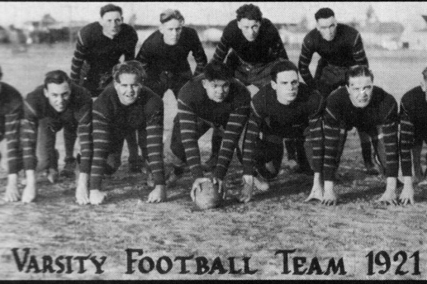 San Diego State's first varsity football team — then nicknamed Professors or Wampus Cats — debuted in 1921.