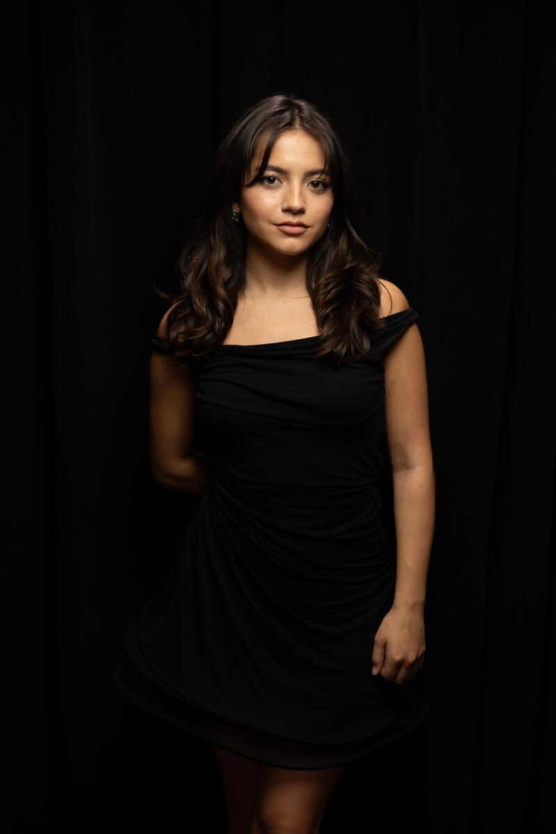 Isabela Merced in the Los Angeles Times Portrait Studio at the Festival of Books.
