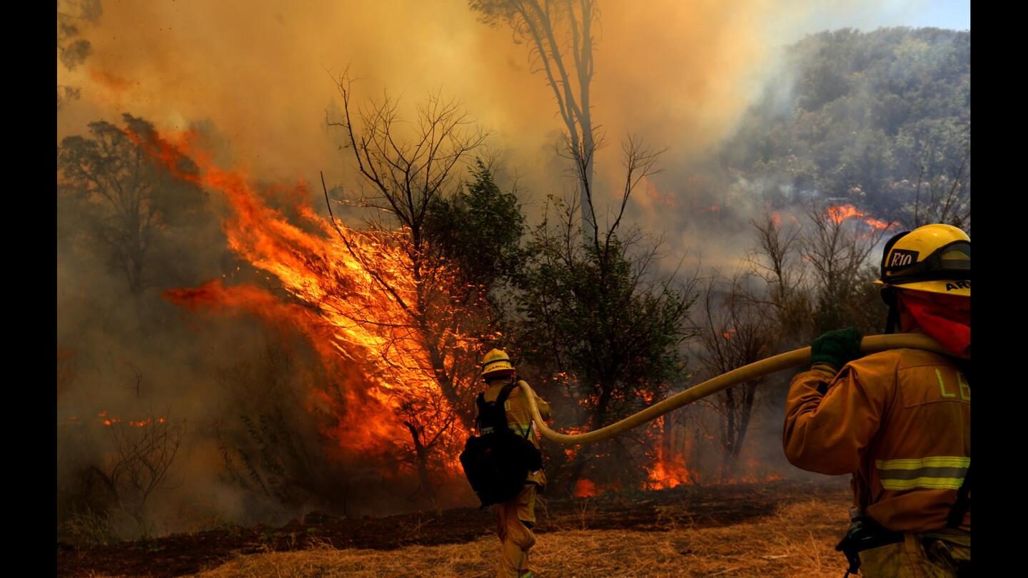 Rocky fire in Northern California