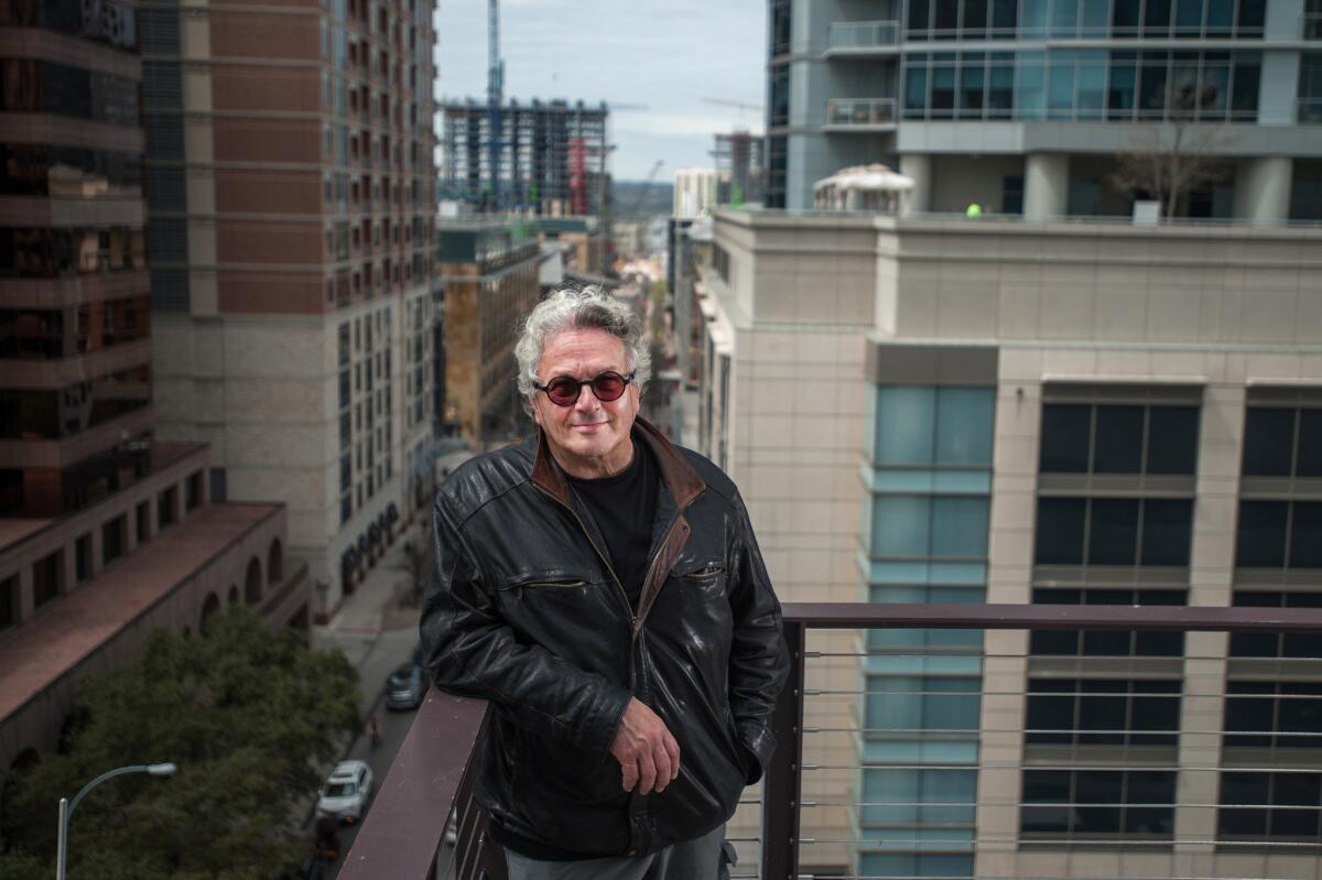 "Mad Max: Fury Road” director George Miller, photographed on an Austin, Texas, rooftop at the South by Southwest Film Festival in March.