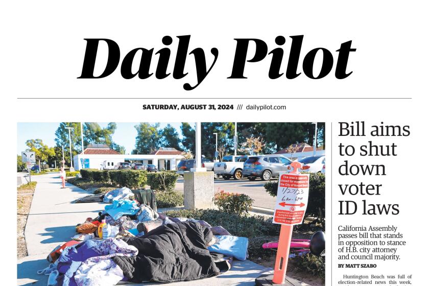 Front page of the Daily Pilot e-newspaper for Saturday, Aug. 31, 2024.