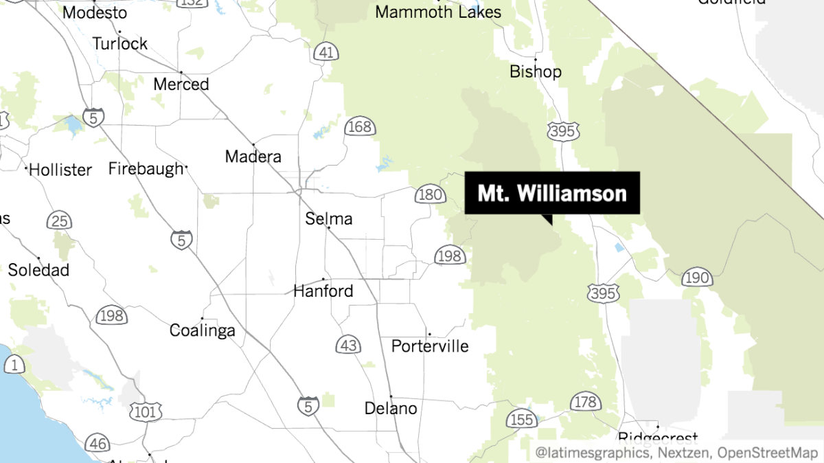 Two hikers discovered human remains near Mt. Williamson in Inyo County this month. 