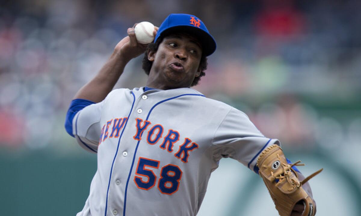 New York Mets starter Jenrry Mejia has pitched since making his debut with the team.