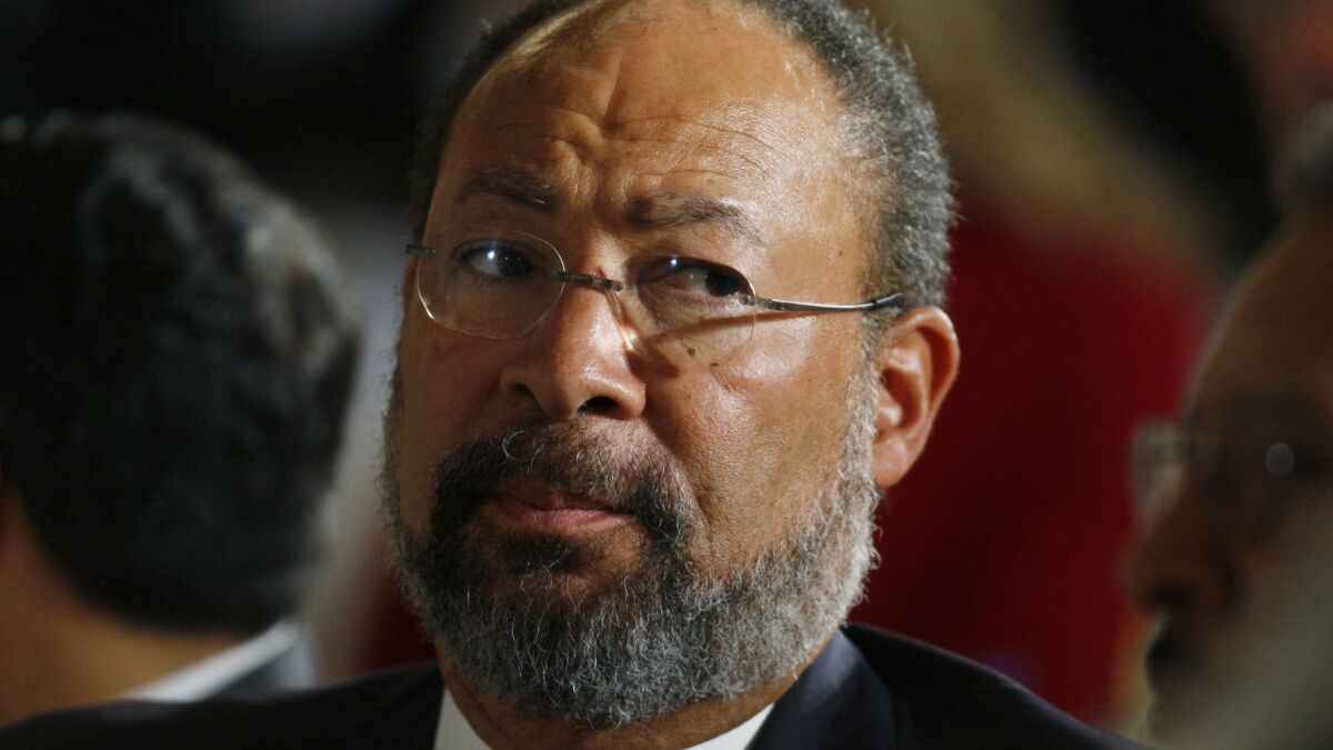 Richard Parsons, shown in 2009, stepped down Sunday night as interim chairman of CBS Corp. related to health complications.