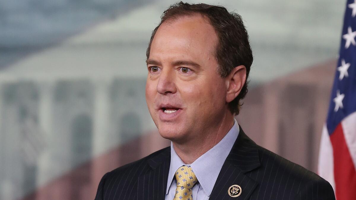 Rep. Adam Schiff (D-Burbank) is pressing the Trump administration about a whistleblower complaint involving the president.