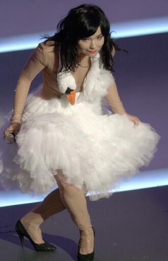 Bjork at the 73rd annual Academy Awards in Los Angeles.
