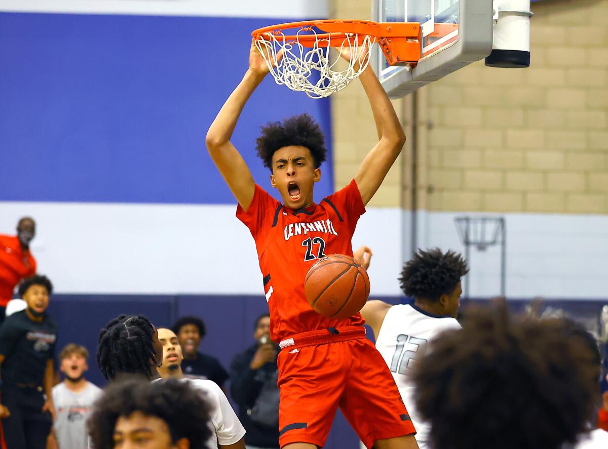 Corona Centennial's Devin Williams is the latest player from the Compton Magic club team to join UCLA.