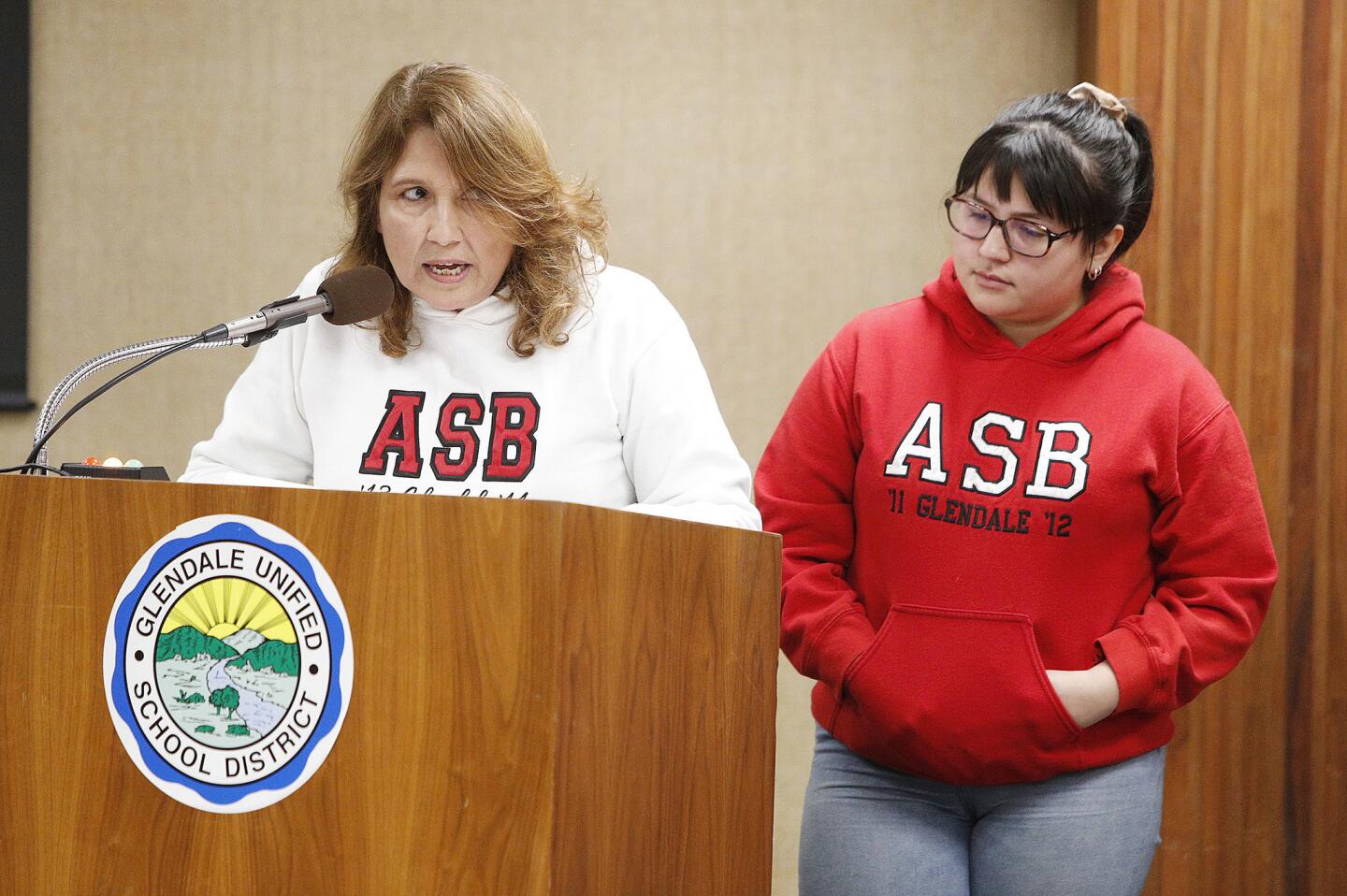 Photo Gallery: Parents and teachers voice support either for HMH or CPM math before a GUSD school board decision