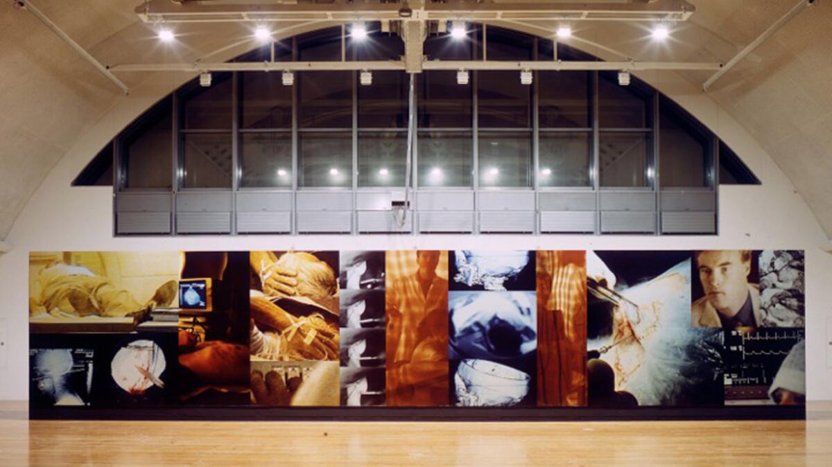 An installation view of photographer Lewis Baltz's monumental work, "Docile Bodies." (Gallery Luisotti)