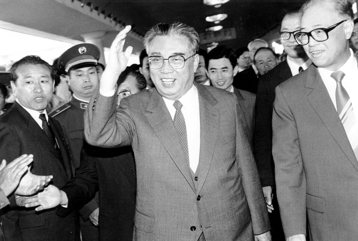 North Korean President Kim Il Sung in May 1987