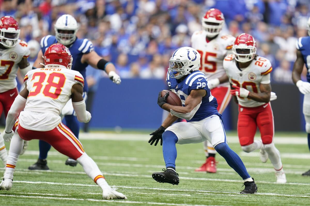 NFL rushing champs vie for crown in Titans-Colts clash - The San Diego  Union-Tribune