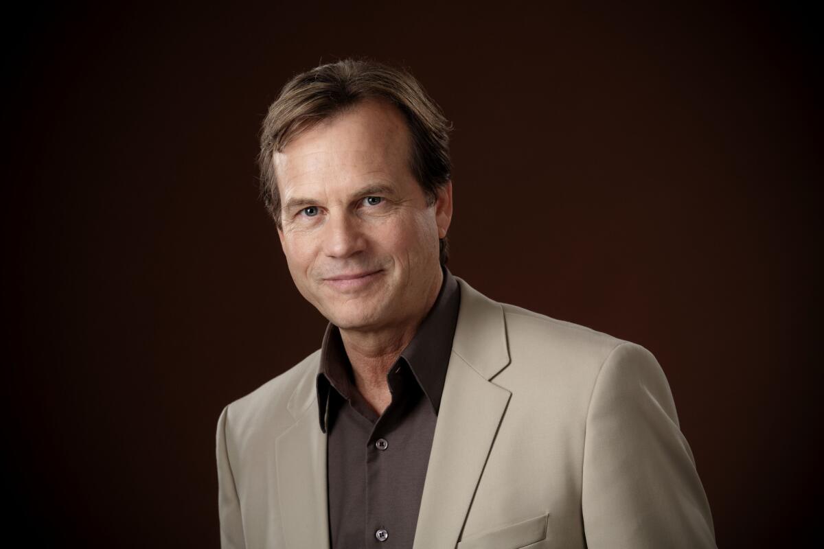 Bill Paxton, who stars in the TV miniseries "Texas Rising," found that he is distantly related to the man he portrays, Sam Houston.