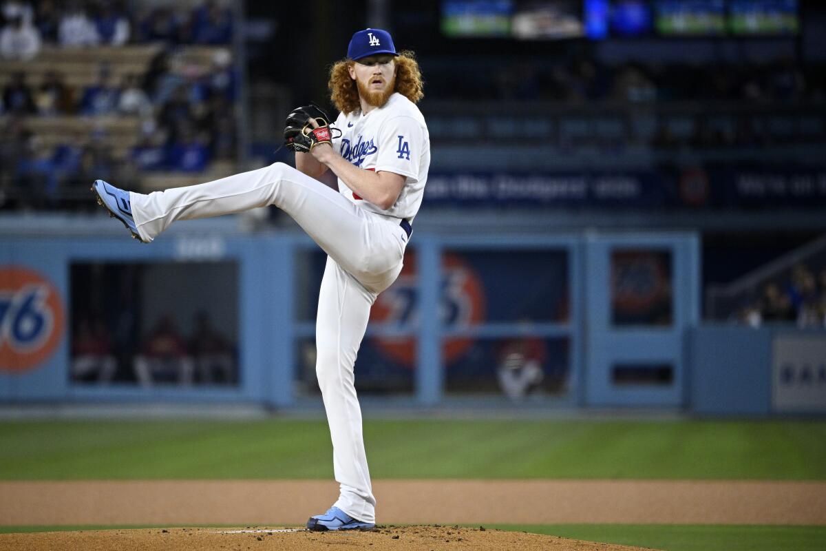 Dustin May impresses in Dodgers' 2-1 loss to Diamondbacks - Los Angeles Times
