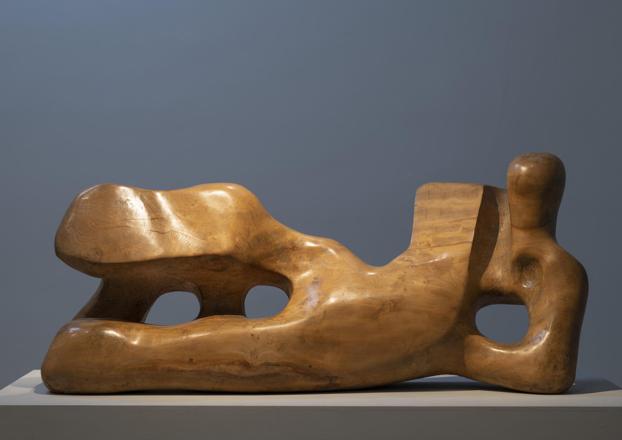 "Reclining Figure, 1959-64" by Henry Moore.