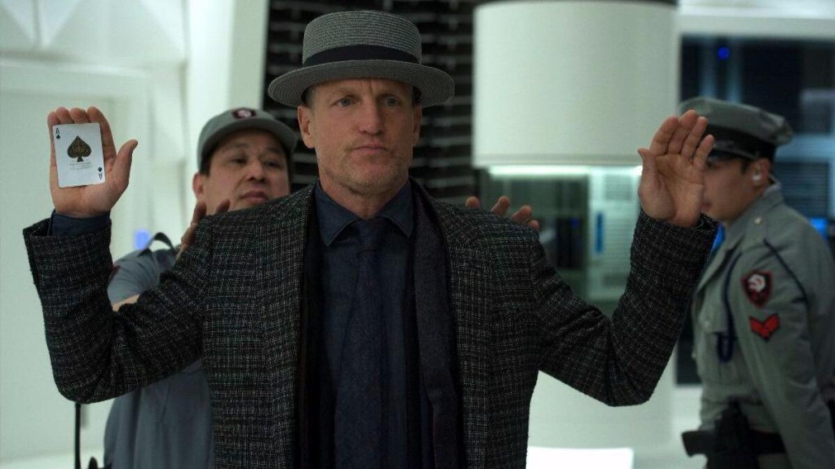 Woody Harrelson as Merritt McKinney in "Now You See Me 2." (Jay Maidment)