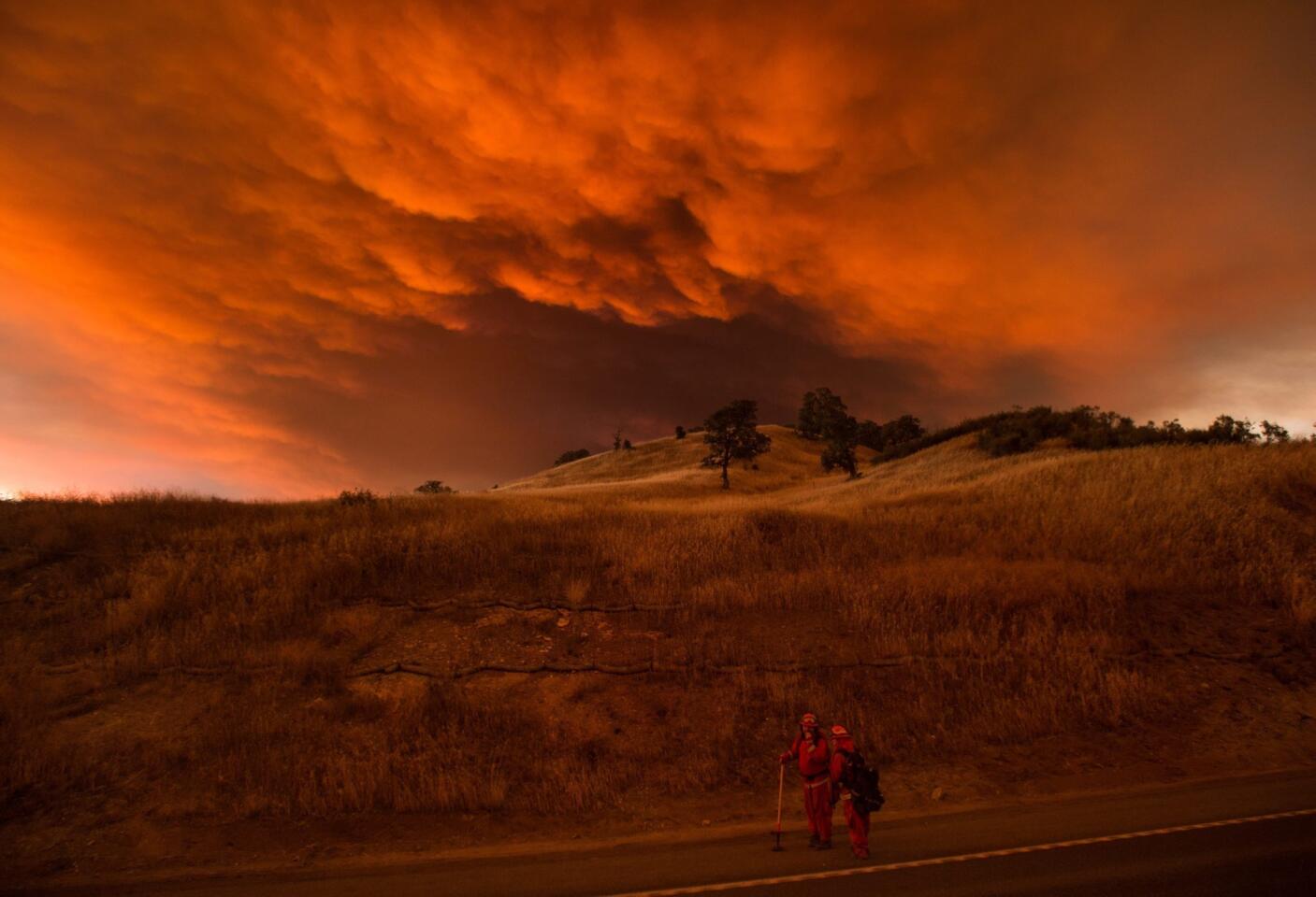 California wildfire in Lake County