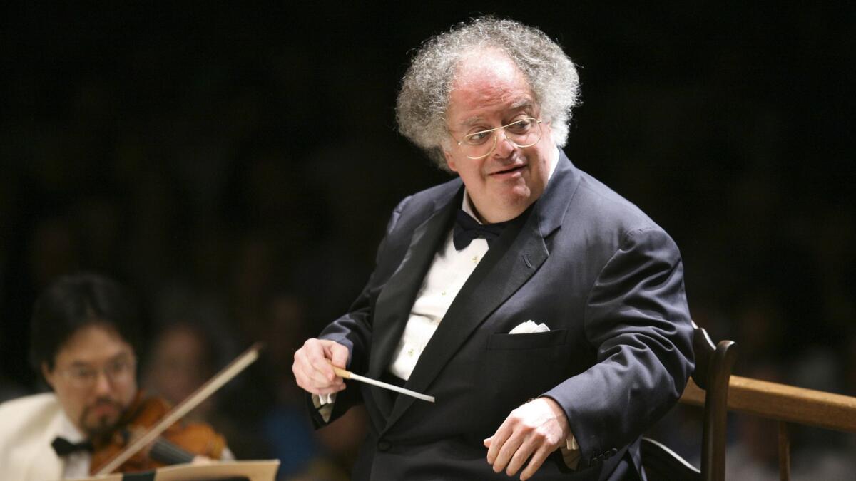 James Levine conducts in Lenox, Mass. on July 7, 2006. On March 15, Levine file suit against the Metropolitan Opera over a sexual-misconduct investigation that sank his storied career.