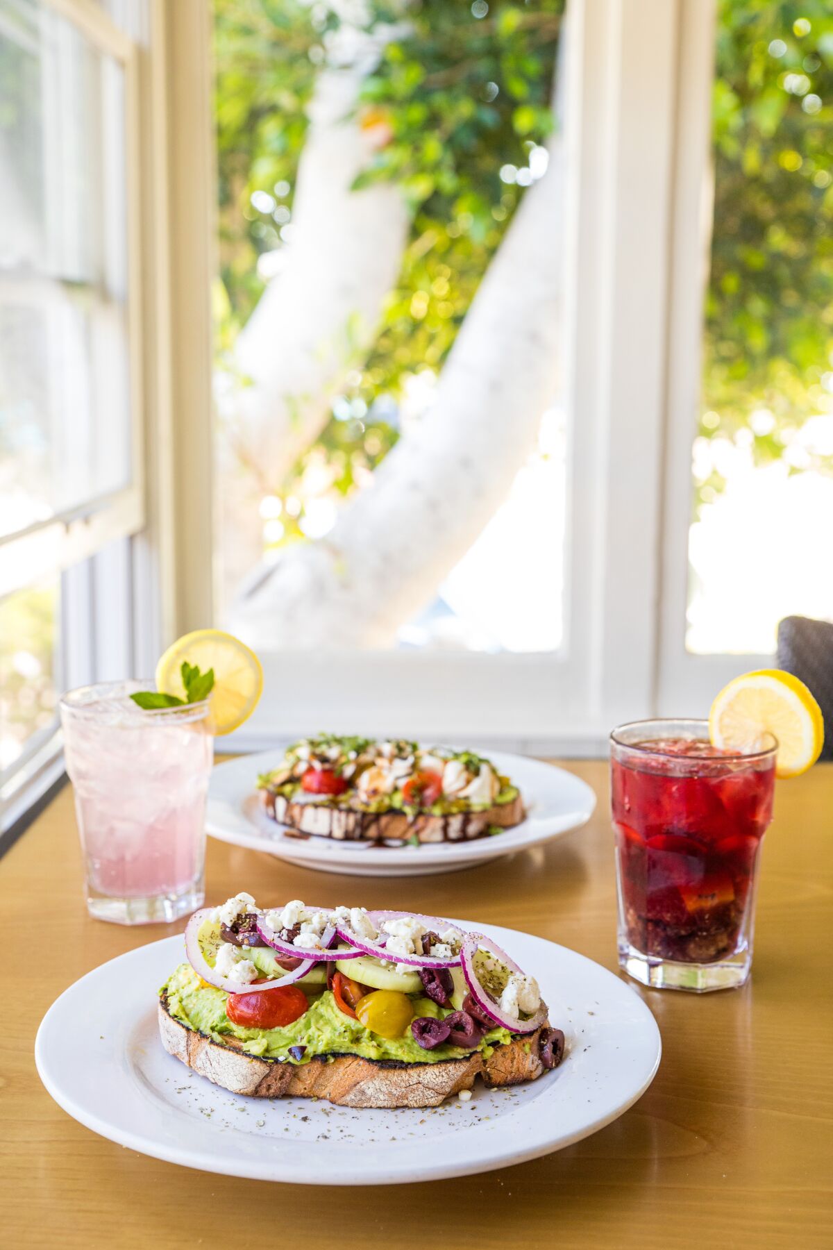 Avocado toast at the Cottage in Encinitas.