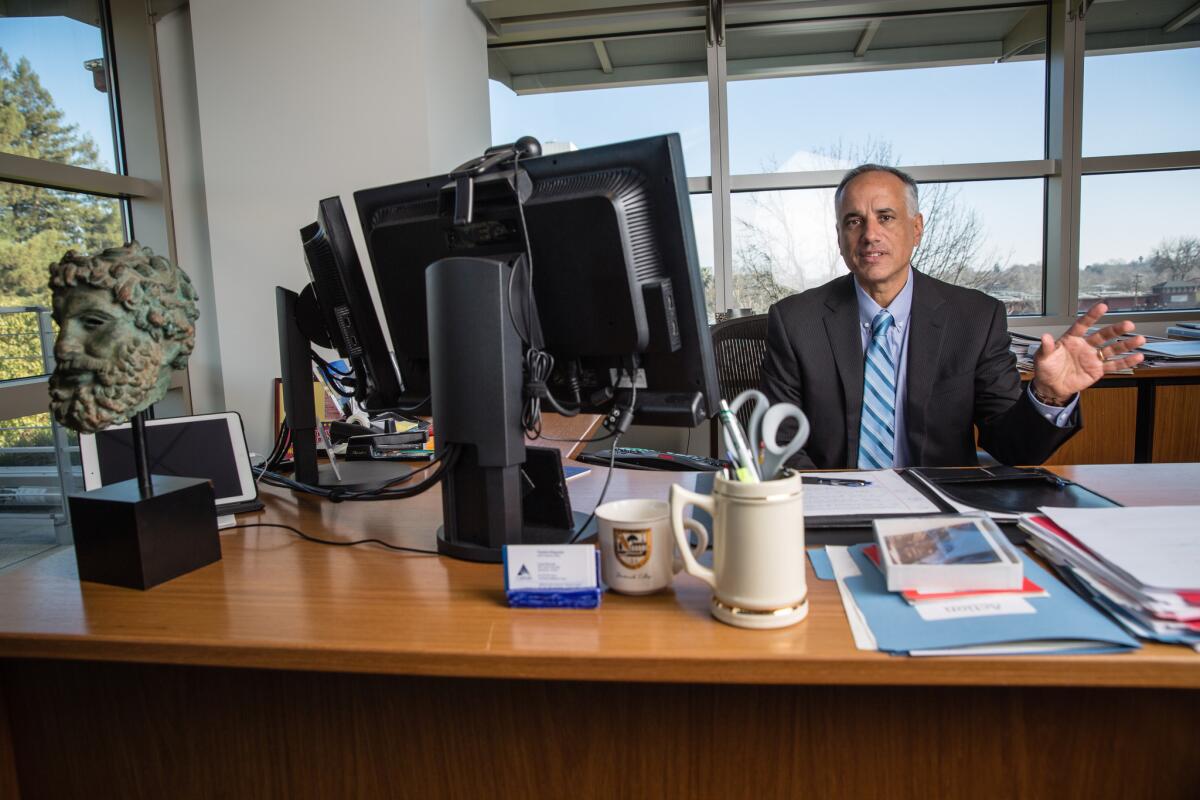 The California Public Employees' Retirement System earned only 3% in the 10 months that ended April 30. Above, Ted Eliopoulos, CalPERS' chief investment officer.