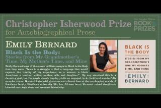 Los Angeles Times Book Prizes: Emily Bernard, Christopher Isherwood Prize for Autobiographical Prose