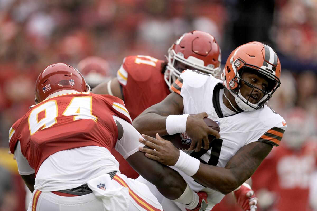 Watson, Burrow square off as Browns host Bengals in season opener, 100th  edition of Battle of Ohio - The San Diego Union-Tribune