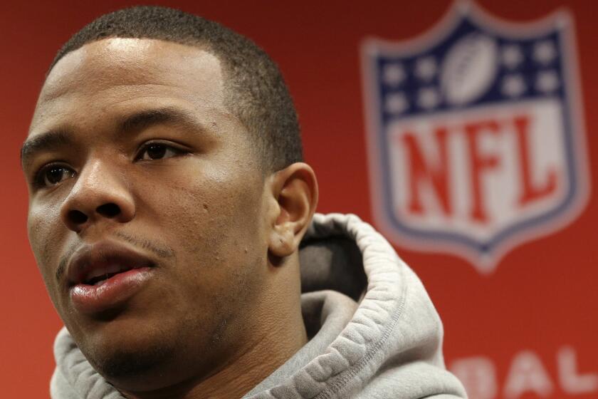 Running back Ray Rice was released by the Baltimore Ravens and suspended indefinitely by the NFL following the Monday release of a video that shows him punching his soon-to-be wife.