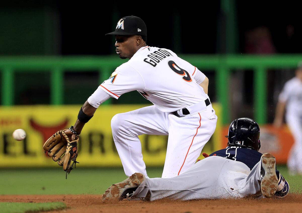 Marlins second baseman Dee Gordon