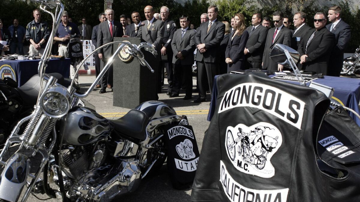 Both sides in the court case agree the club’s trademarked logo is the cornerstone of the Mongols’ identity.