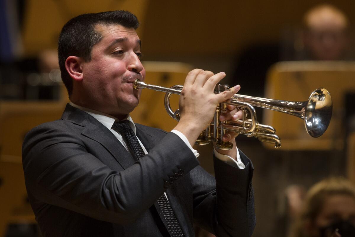 Trumpeter Pacho Flores was the featured soloist at a San Diego Symphony concert.