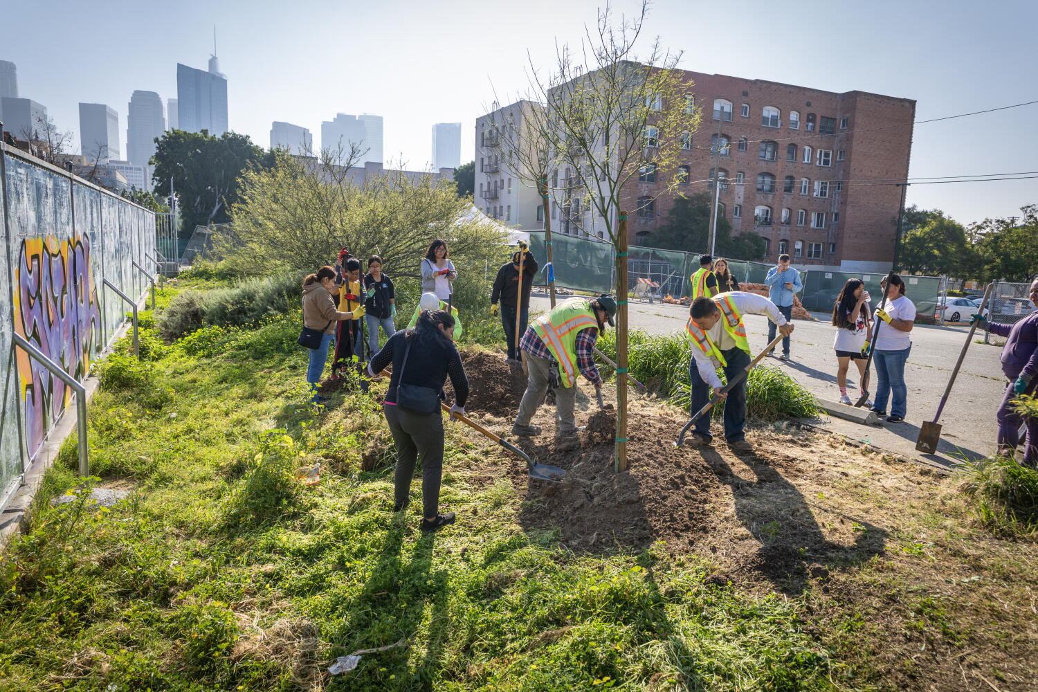 One L.A. school trades asphalt for trees and grass