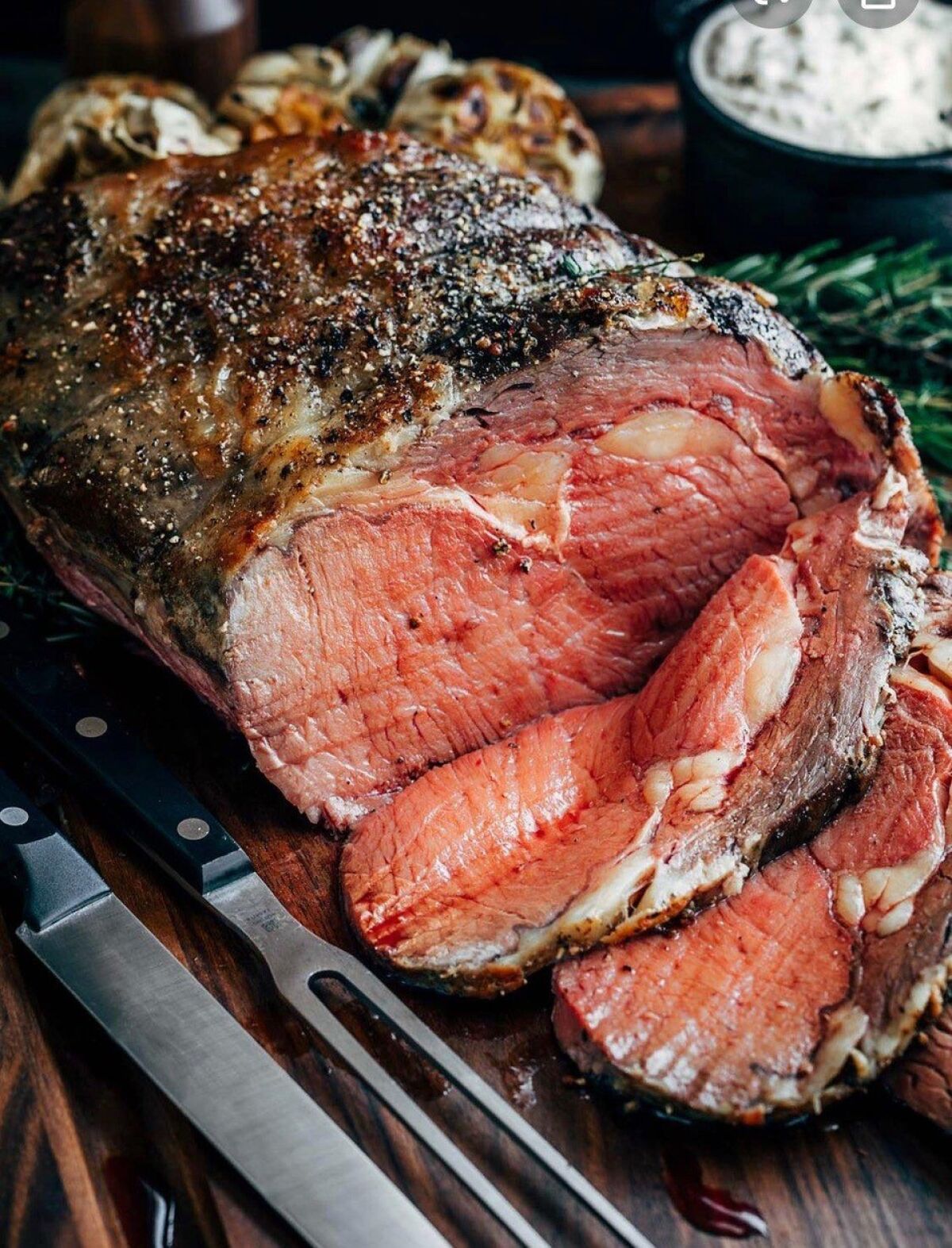 The prime rib at the Winery Restaurant & Wine Bar is one of the entrees that chef Yvon Goetz is offering for their Easter dinners that can be ordered for pickup on Sunday. Orders must be placed by Thursday.