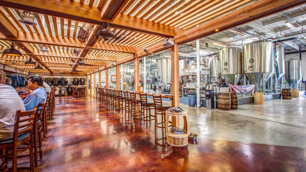 Tasting room and production at Coronado Brewing Co. (Coronado Brewing Co.)