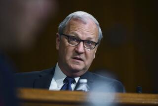 FILE - Sen Kevin Cramer, R-ND, speaks during a hearing, May 20, 2020 on Capitol Hill in Washington. A North Dakota sheriff's deputy was killed when a stolen SUV driven by the son of Sen. Cramer crashed during a police pursuit and struck a sheriff's vehicle, pushing it into the deputy, according to the North Dakota Highway Patrol and a statement from Cramer.(Kevin Dietsch/Pool via AP, File)