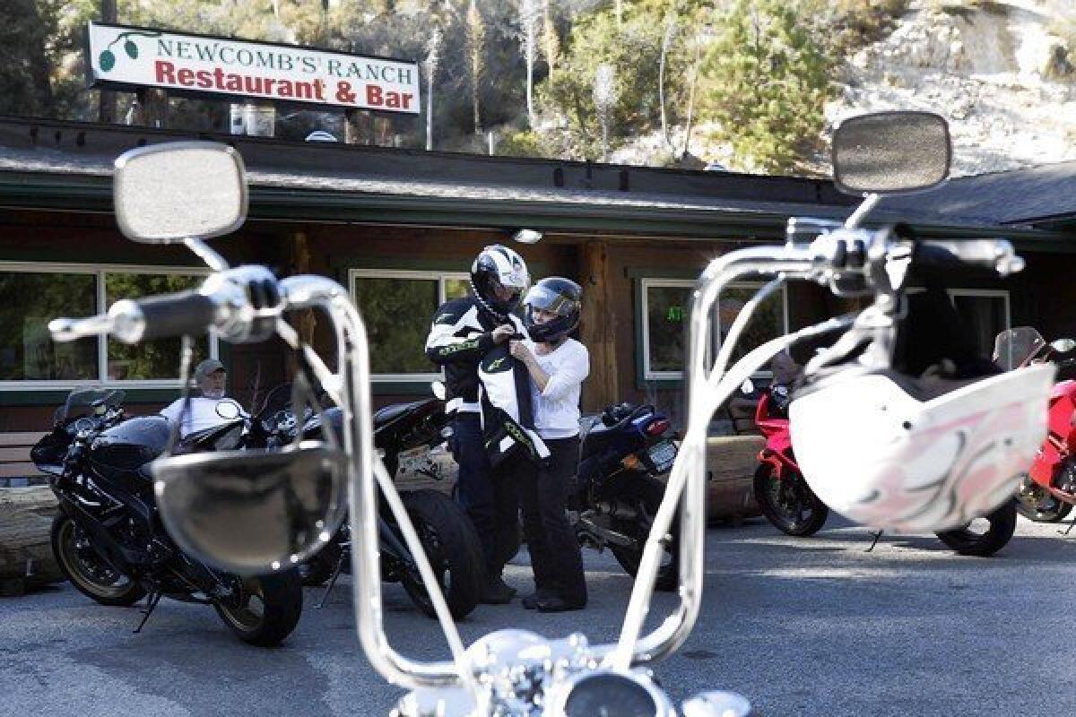 Newcomb's Ranch on Angeles Crest Highway is a prime spot for bikers ready to unwind from the winding road.