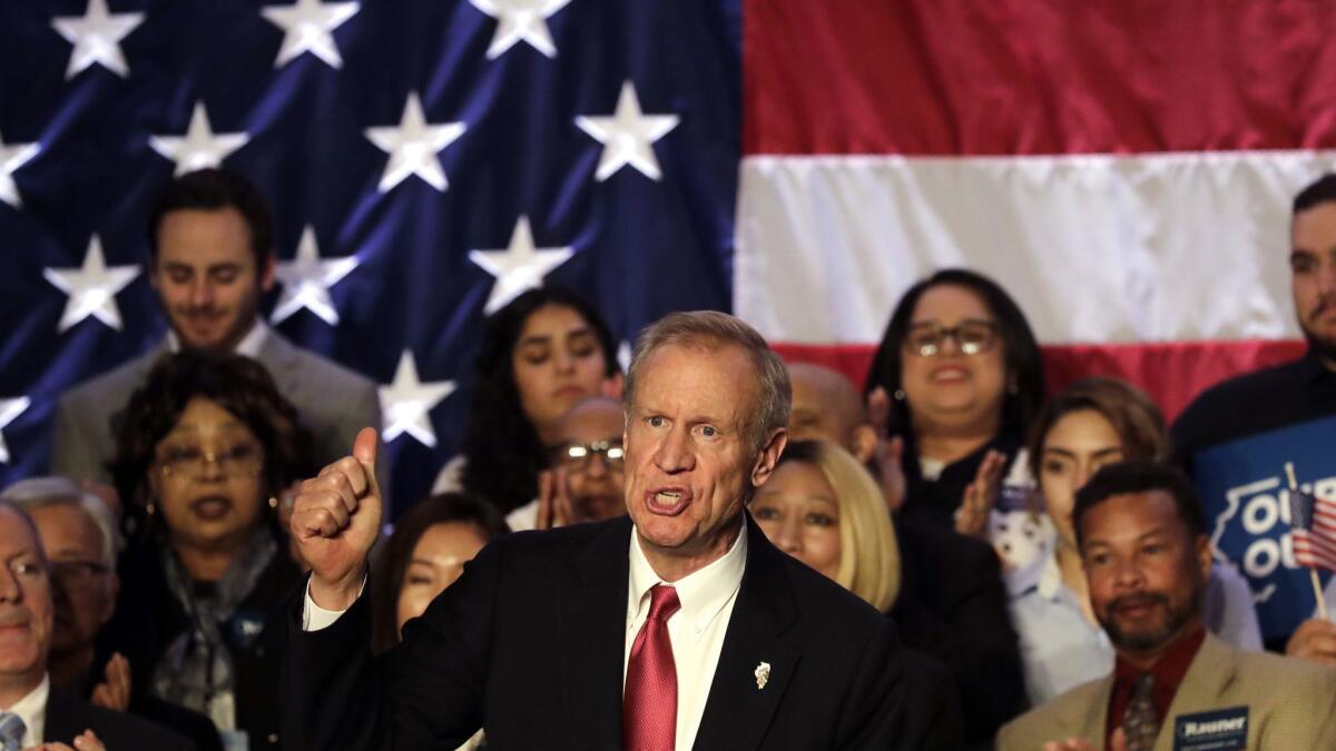 Illinois Gov. Bruce Rauner in March.