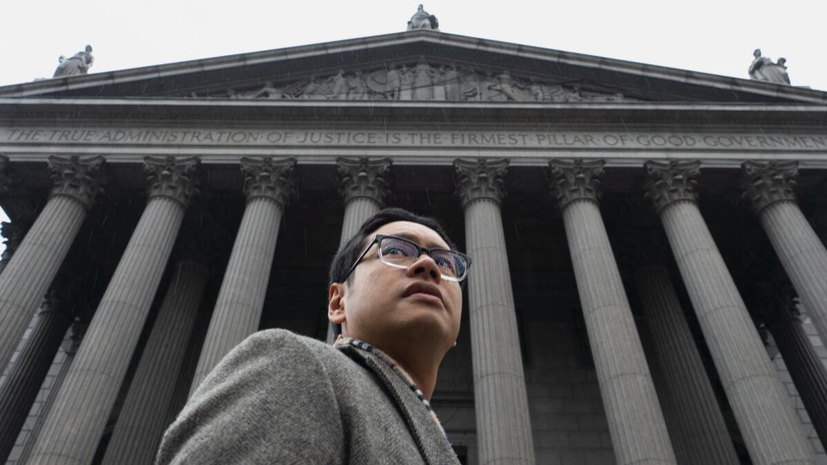 ACLU attorney Dale Ho at the Supreme Court, where he successfully argued against a citizenship question on the U.S. census.