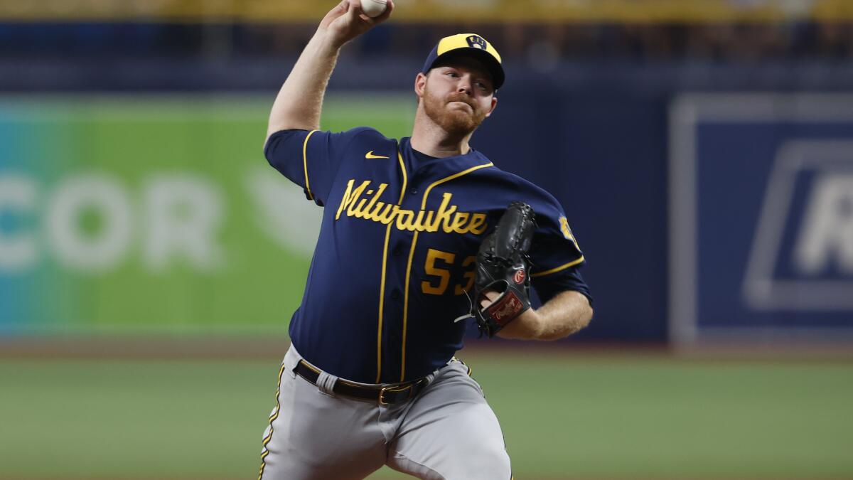 Brewers break out of recent slide with 5-3 victory over Rays