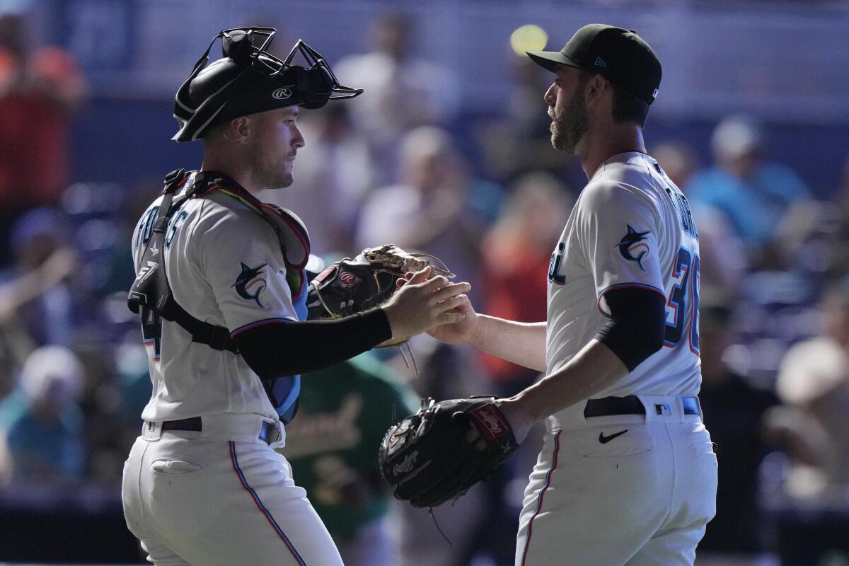 Do the Miami Marlins need an upgrade at catcher?