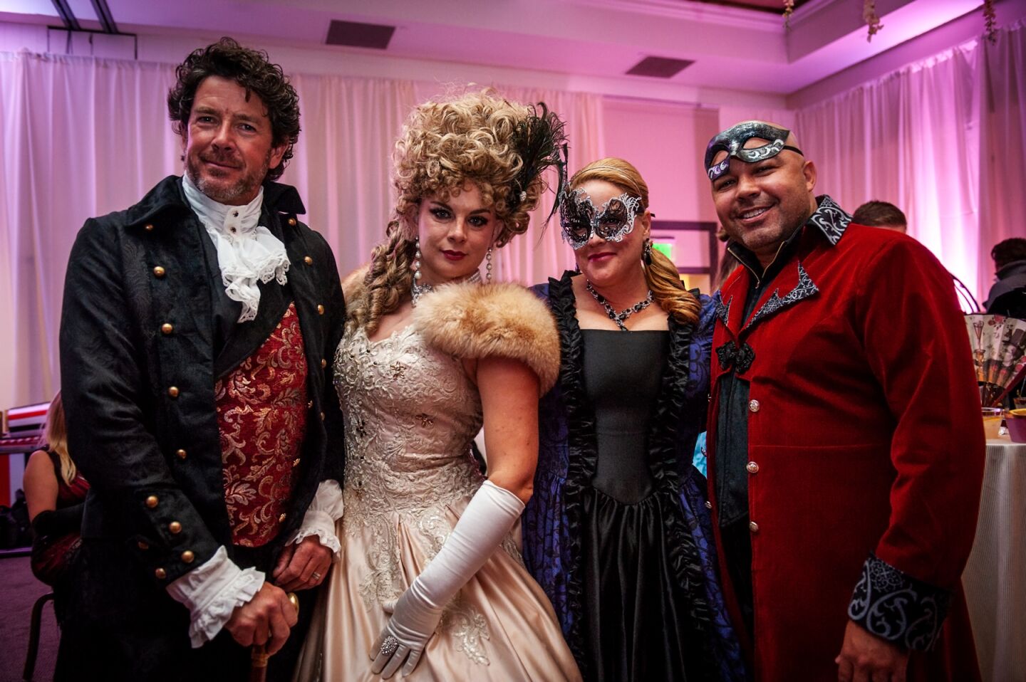Ladies, gentlemen, dukes and duchesses gathered for a grand time at the Estancia La Jolla's Bridgerton Masquerade Halloween Soirée on Oct. 31.
