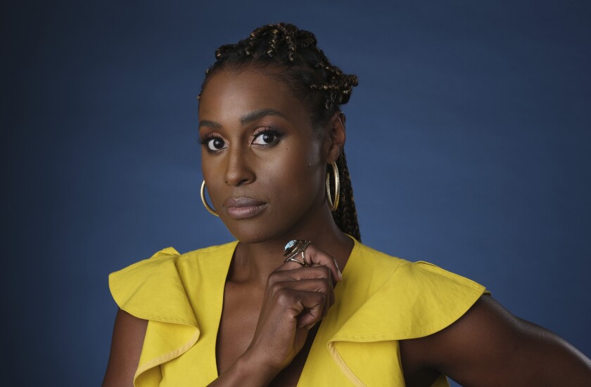 FILE - This July 24, 2019 file photo shows Issa Rae, an executive producer of the HBO comedy series "A Black Lady Sketch Show," during the 2019 Television Critics Association Summer Press Tour in Beverly Hills, Calif. Rae is looking to find up-and-coming fashion, film, music and visual art creatives from underrepresented communities. She’s teaming up with LIFEWTR, PepsiCo’s bottled water product line and its “Life Unseen” campaign. (Photo by Chris Pizzello/Invision/AP, File)