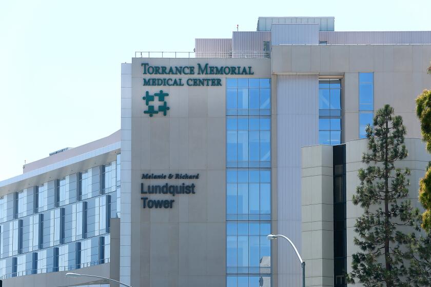 Torrance Memorial Medical Center, where in 2014 Sharley McMullen died from a superbug infection, according to her medical records.